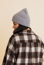 Load image into Gallery viewer, Happy Face Embroidered Ribbed Knit Beanie
