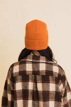 Load image into Gallery viewer, Happy Face Embroidered Ribbed Knit Beanie