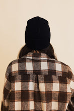 Load image into Gallery viewer, Happy Face Embroidered Ribbed Knit Beanie