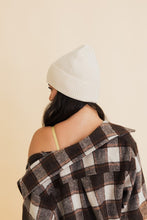 Load image into Gallery viewer, Happy Face Embroidered Ribbed Knit Beanie