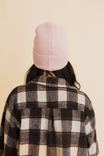Load image into Gallery viewer, Happy Face Embroidered Ribbed Knit Beanie