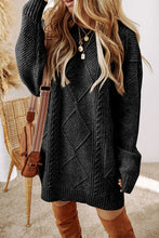 Load image into Gallery viewer, Women Knit Drop Shoulder Loose Fit Sweater Dress