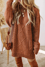 Load image into Gallery viewer, Women Knit Drop Shoulder Loose Fit Sweater Dress