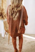 Load image into Gallery viewer, Women Knit Drop Shoulder Loose Fit Sweater Dress