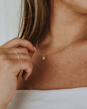 Load image into Gallery viewer, Tiny CZ Heart Necklace – Dainty Gold Gift