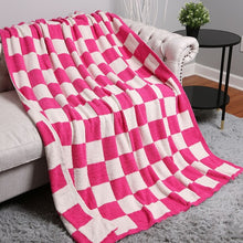 Load image into Gallery viewer, Luxe Soft Checkerboard Checker Throw Blanket