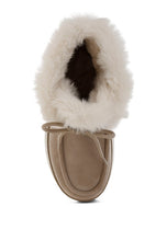 Load image into Gallery viewer, Bunting Faux Fur Collar Flatform Boots