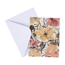 Load image into Gallery viewer, Notecards with Envelopes - Set of 16 "Greens and Flowers"