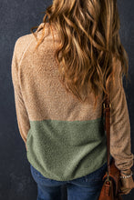 Load image into Gallery viewer, Melissa Two Tones Color Block Half Zip Fleece Sweatshirt