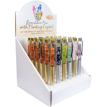 Load image into Gallery viewer, Gemstone Pen w/ 23K Pure Gold Flakes
