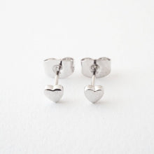 Load image into Gallery viewer, Mini Heart Stud Earrings
