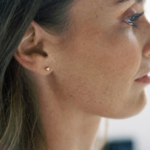 Load image into Gallery viewer, Mini Heart Stud Earrings