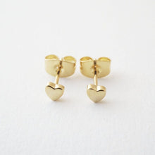 Load image into Gallery viewer, Mini Heart Stud Earrings