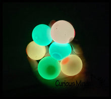 Load image into Gallery viewer, 1 Small Glow in the Dark Doh Filled 1.5" Stress Ball - Ceili