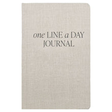 Load image into Gallery viewer, Tan One Line A Day Fabric Journal - Stationery Gifts