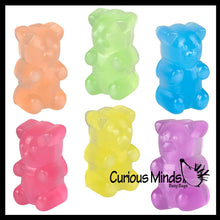 Load image into Gallery viewer, 1 Bag of 6 Gummy Bear Squishy Mochi Fidget - Cute Animal