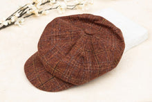 Load image into Gallery viewer, Plaid Newsboy Caps