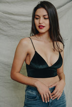 Load image into Gallery viewer, Velvet Longline Bralette