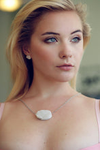 Load image into Gallery viewer, Raw Quartz Chunk Earrings, Geo Earrings, Rock Stud Earrings, Crystal Earrings