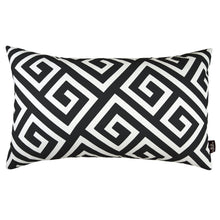 Load image into Gallery viewer, Greek Key Black&White Decorative Lumbar Throw Pillow Cover