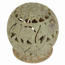 Load image into Gallery viewer, Soapstone Hand Carved Cone Burner & tea light Candle holder