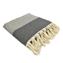Load image into Gallery viewer, Diamond Stripe Turkish Throw