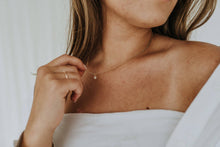 Load image into Gallery viewer, Tiny CZ Heart Necklace – Dainty Gold Gift
