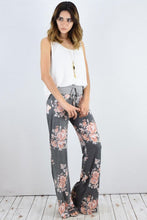 Load image into Gallery viewer, Drawstring Floral Wide Leg Pants
