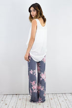 Load image into Gallery viewer, Drawstring Floral Wide Leg Pants
