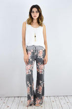 Load image into Gallery viewer, Drawstring Floral Wide Leg Pants
