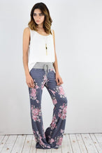 Load image into Gallery viewer, Drawstring Floral Wide Leg Pants
