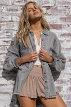 Load image into Gallery viewer, Fringe Distressed Oversized Jacket
