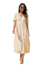 Load image into Gallery viewer, Maxi Dress with buttons on the front
