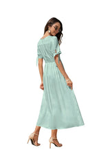 Load image into Gallery viewer, Maxi Dress with buttons on the front
