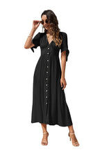 Load image into Gallery viewer, Maxi Dress with buttons on the front
