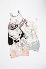 Load image into Gallery viewer, Crochet Lace High Neck Bralette
