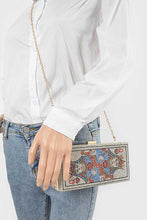 Load image into Gallery viewer, QUEEN Poker Rhinestone Box Clutch
