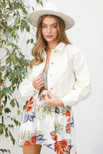 Load image into Gallery viewer, Denim Chevron Fringe Jacket
