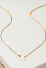 Load image into Gallery viewer, Mini Smiley Face on A Delicate Chain Necklace
