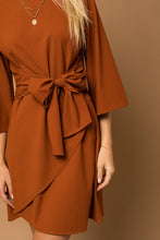 Load image into Gallery viewer, KIMONO SLEEVE TIE WRAP DRESS
