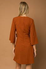 Load image into Gallery viewer, KIMONO SLEEVE TIE WRAP DRESS
