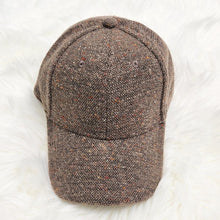 Load image into Gallery viewer, Breezy Tweed Ball Cap Fall Fashion Autumn Hat
