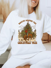 Load image into Gallery viewer, Cowboy Rockin Around The Christmas Tree Sweatshirt
