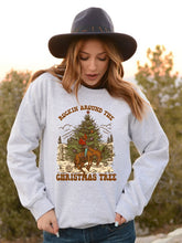 Load image into Gallery viewer, Cowboy Rockin Around The Christmas Tree Sweatshirt
