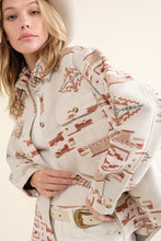 Load image into Gallery viewer, Blue B Exclusive Jacquard Aztec Shirt Jacket
