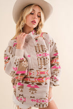 Load image into Gallery viewer, Blue B Exclusive Aztec Western Pullover
