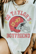 Load image into Gallery viewer, GO TAYLORS BOYFRIEND FOOTBALL GRAPHIC TEE
