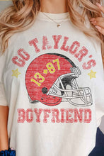 Load image into Gallery viewer, GO TAYLORS BOYFRIEND FOOTBALL GRAPHIC TEE
