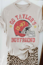 Load image into Gallery viewer, GO TAYLORS BOYFRIEND FOOTBALL GRAPHIC TEE
