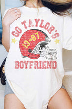 Load image into Gallery viewer, GO TAYLORS BOYFRIEND FOOTBALL GRAPHIC TEE
